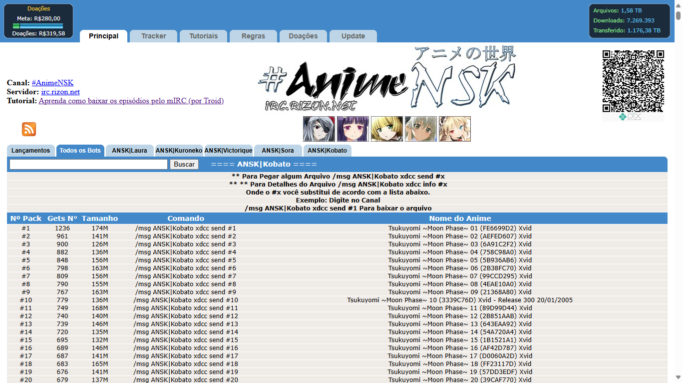 Packlist do Anime no Sekai (ANSK)